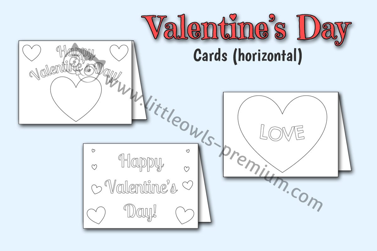 VALENTINE'S DAY CARDS - HORIZONTAL