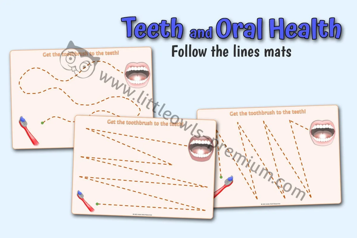 CLEAN YOUR TEETH PENCIL CONTROL MATS
