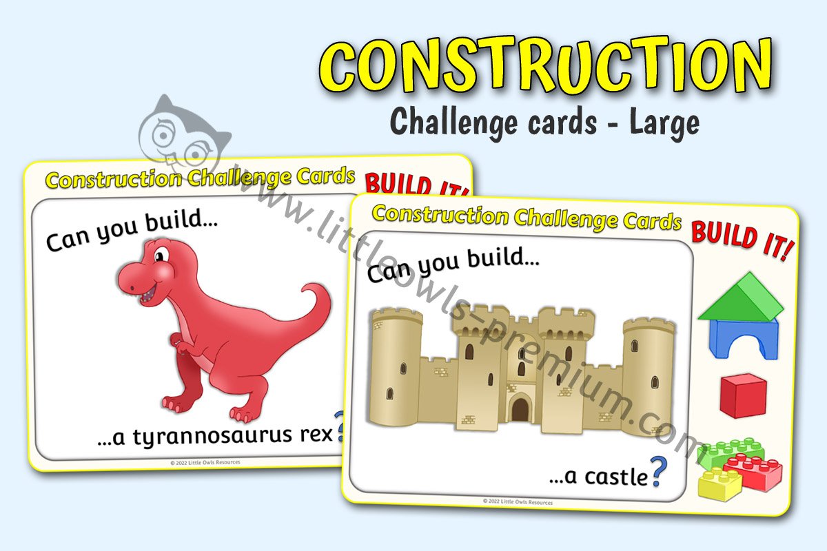CONSTRUCTION - Challenge Cards (A4)