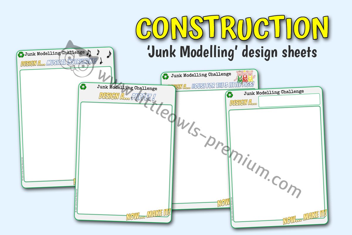 CONSTRUCTION - Junk Modelling Design Sheets