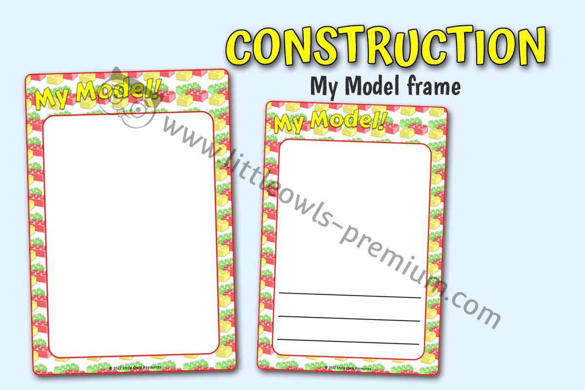 CONSTRUCTION - My Model Photo Frame (Building Bricks)