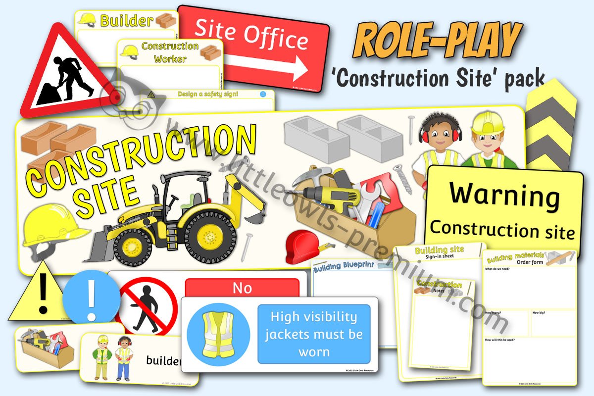 CONSTRUCTION/BUILDING SITE ROLE PLAY PACK