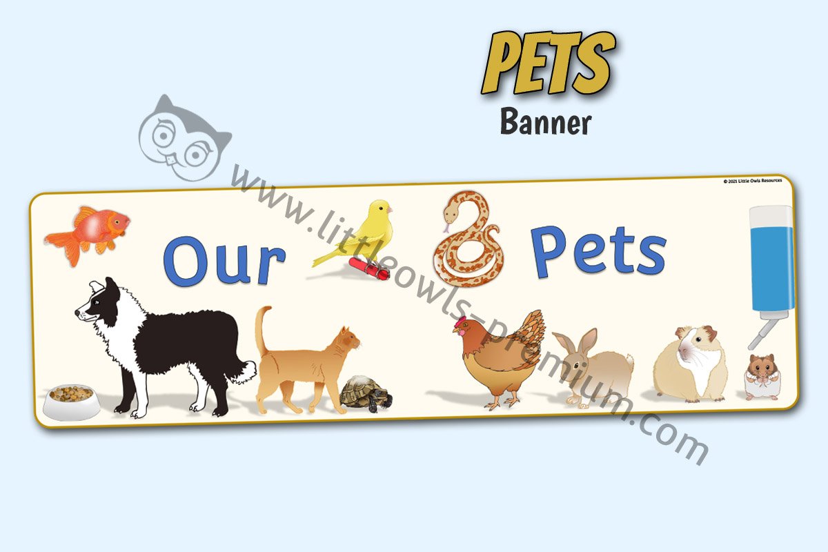 'OUR PETS' BANNER