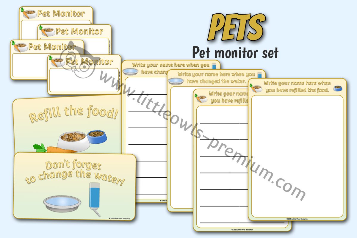 'PET MONITOR' ORGANISATION SET