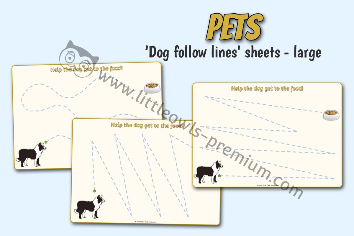 FEED THE DOG PENCIL CONTROL MATS