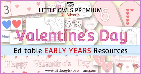 FREE and PREMIUM 'Valentine's Day' Early Years (EYFS) Editable ...