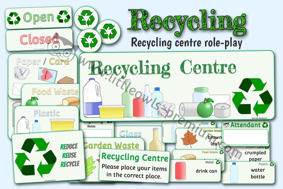 RECYCLING CENTRE DRAMATIC ROLE-PLAY PACK