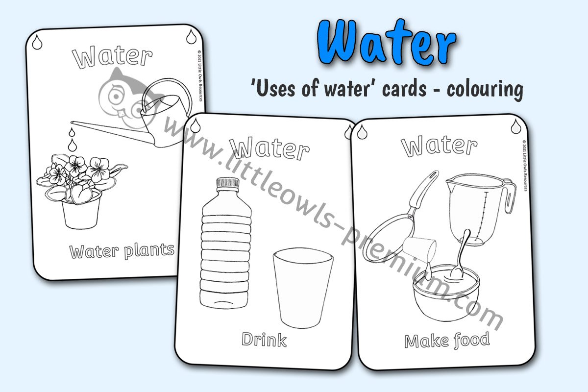 WONDERFUL WATER! WE NEED WATER TO - COLOURING