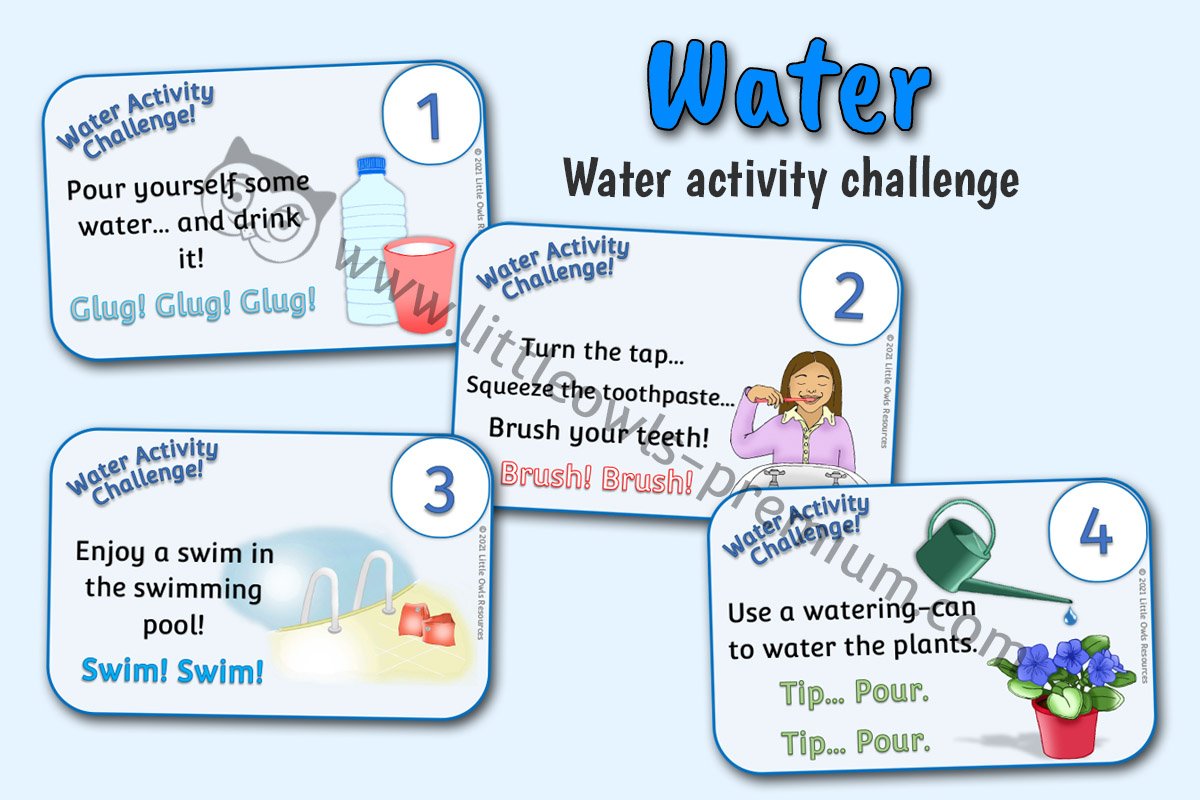 WATER MOVEMENT/ACTIVITY CHALLENGE CARDS