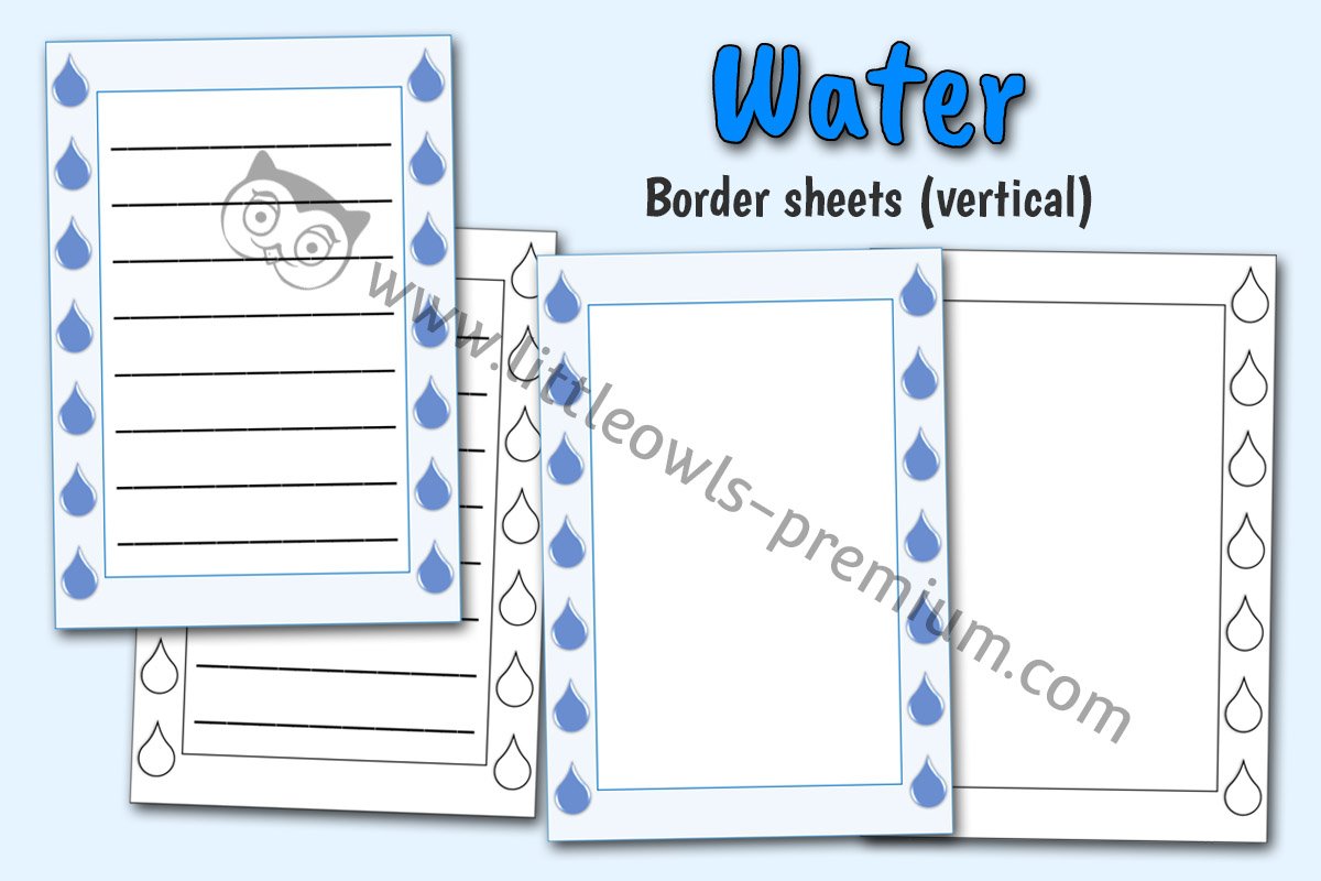 WATER - BORDER SHEETS (VERTICAL)