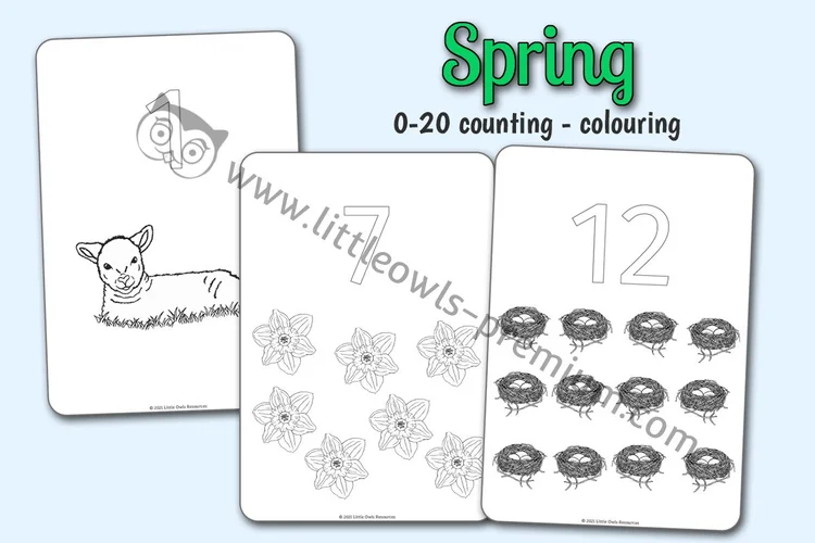 Spring Colour & Count — 1–20 cover