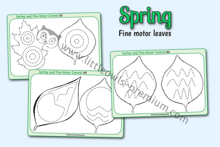 Fine Motor Spring Leaves cover