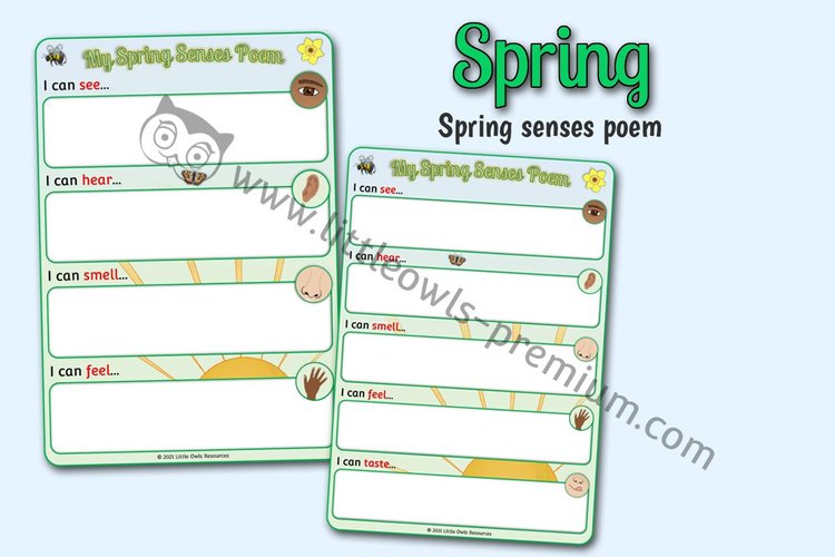 My Spring Senses Poem — resource cover