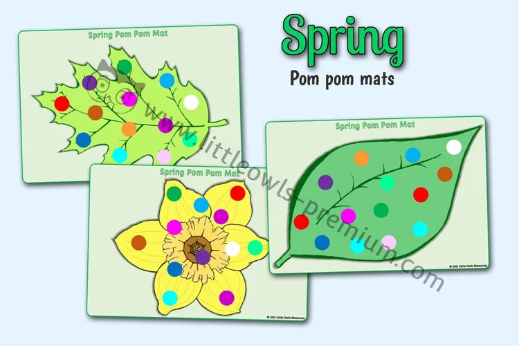 Spring Pom-Pom Mats cover