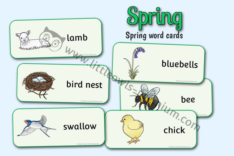 Spring Word Cards — resource cover