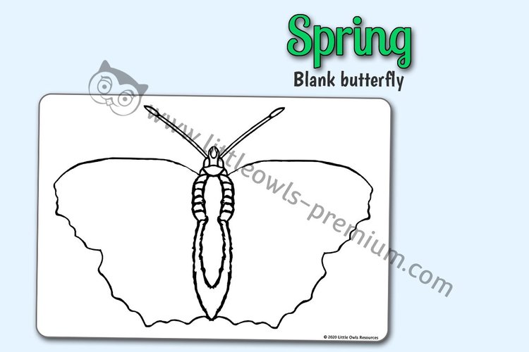 Blank Butterfly Creative Template — resource cover