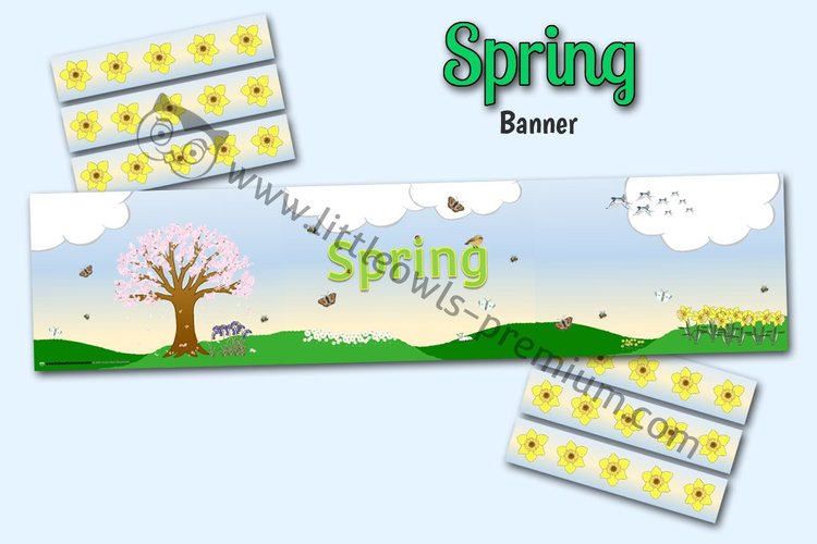 Spring Display Banner & Borders — resource cover