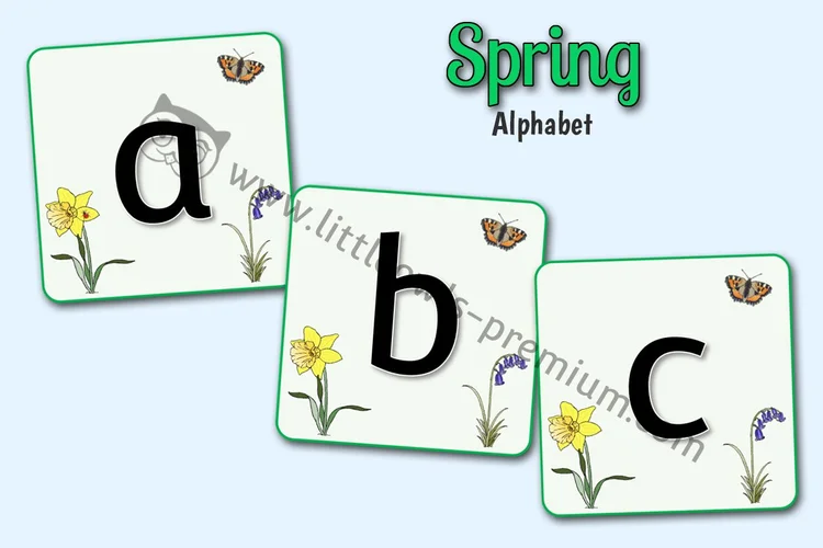 Spring Alphabet Display Cards — resource cover