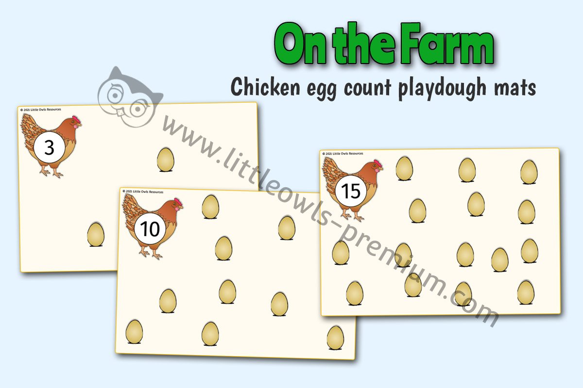 CHICKEN & EGG COUNTING MATS