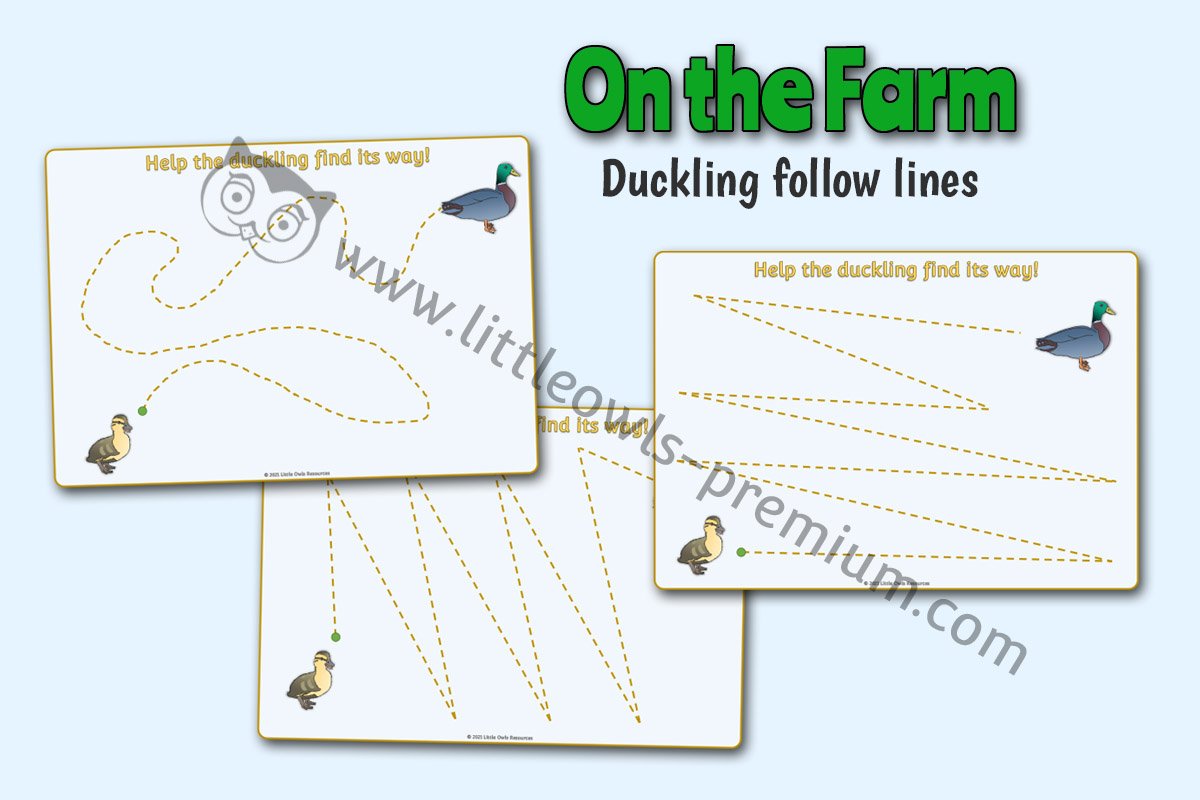 HELP THE DUCKLING - PENCIL CONTROL MATS