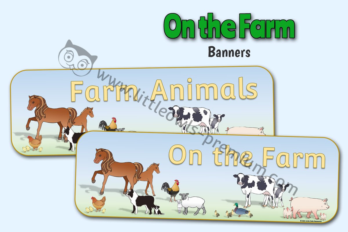 FARM DISPLAY BANNERS