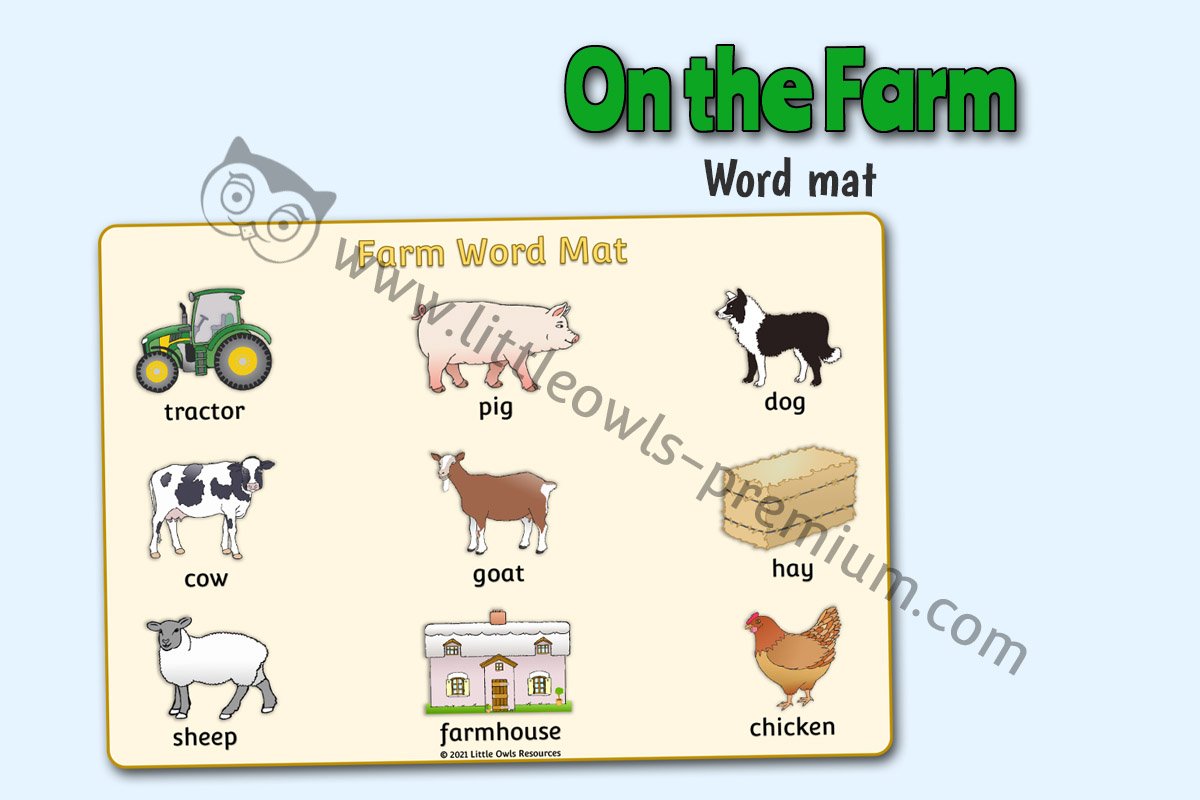 FARM WORD MAT