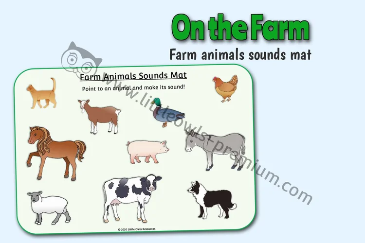 Farm Animal Sounds Mat cover