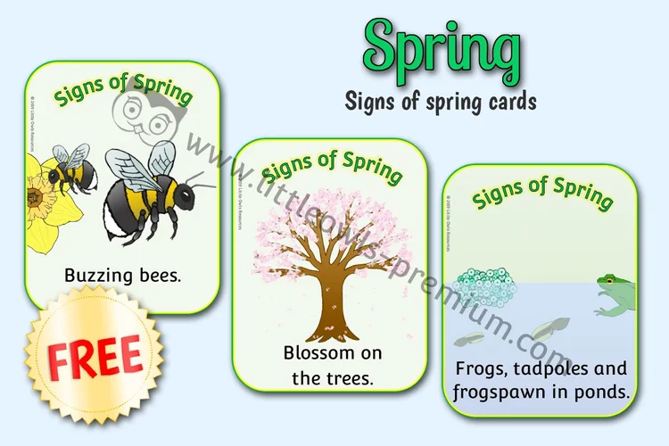Signs of Spring Cards & Posters — Free Sample — Free Access resource cover