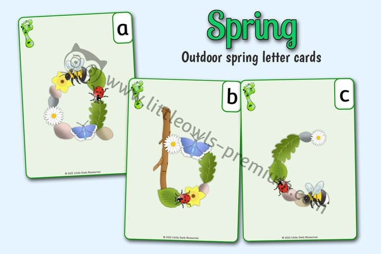 Spring Letter Cards — Natural Items — resource cover