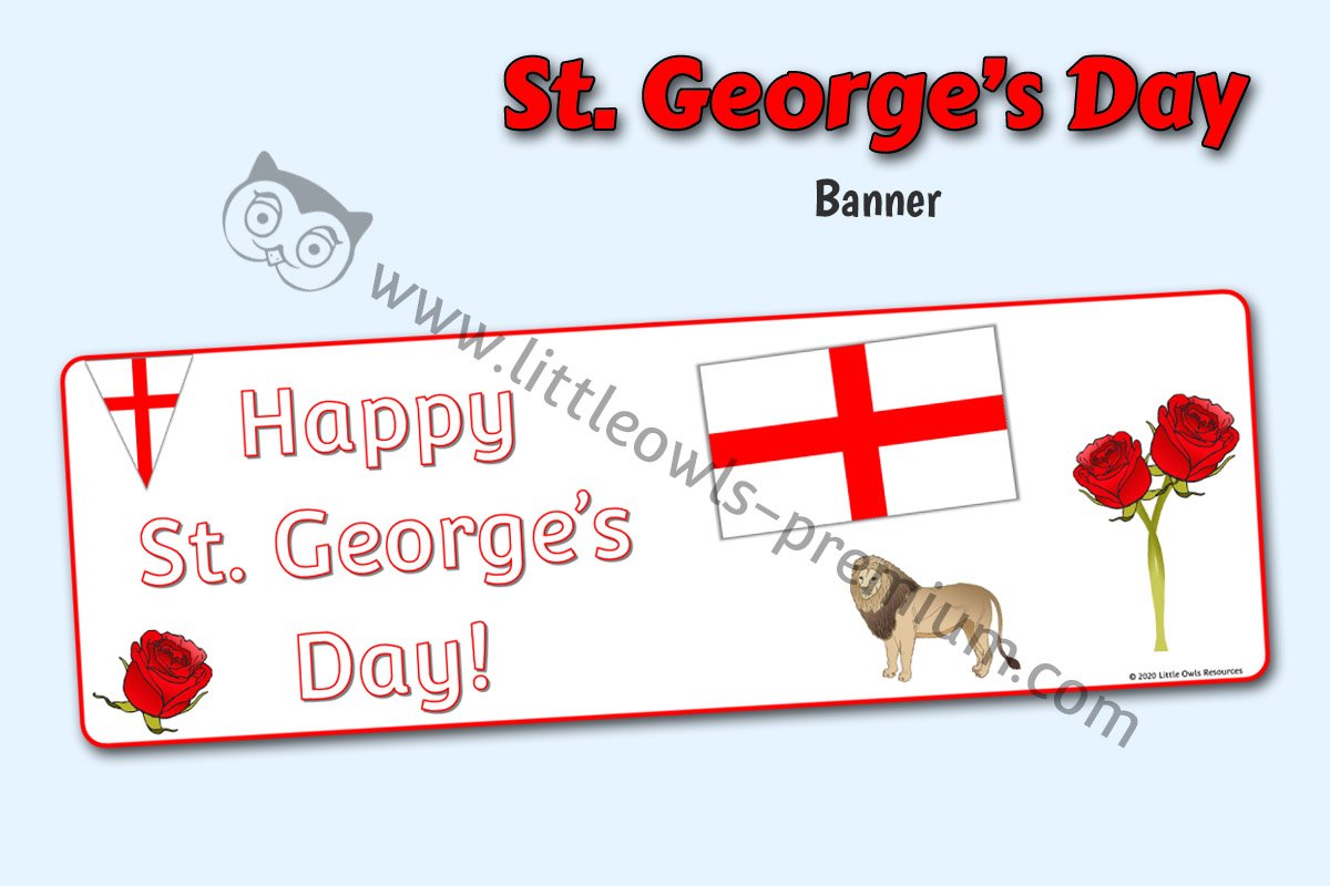 ST. GEORGE’S DAY BANNER 