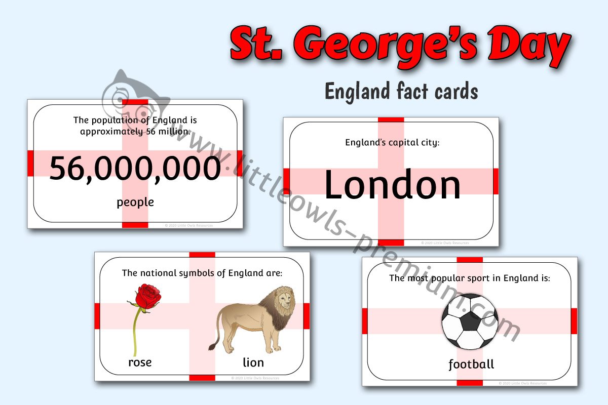 ENGLAND FACT CARDS  