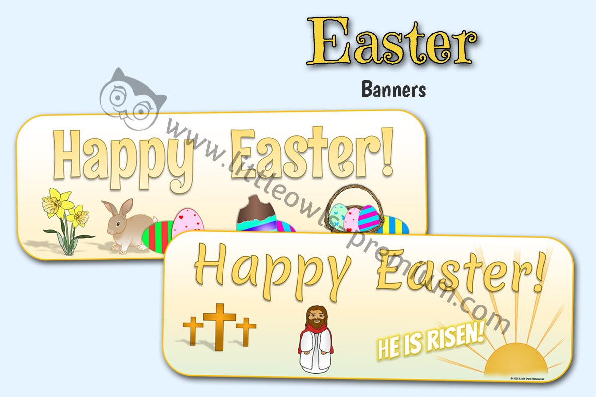 EASTER DISPLAY BANNERS