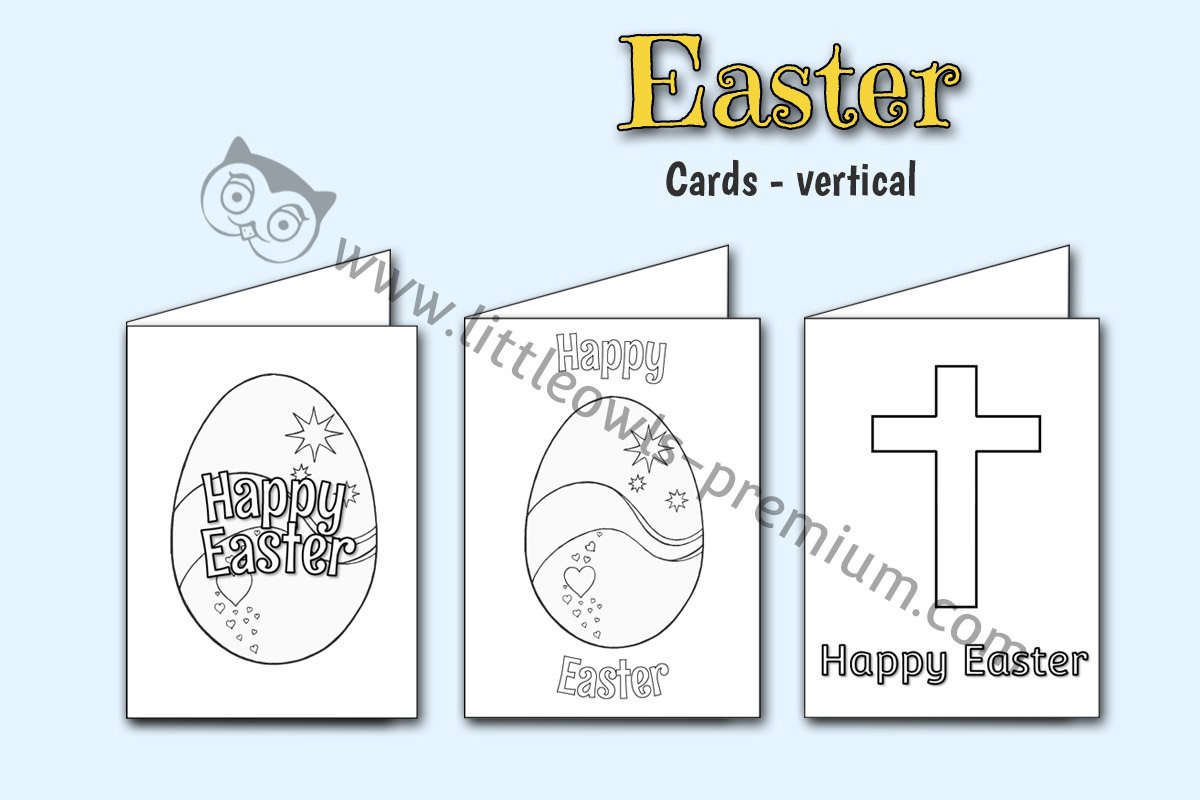 EASTER CARDS - VERTICAL