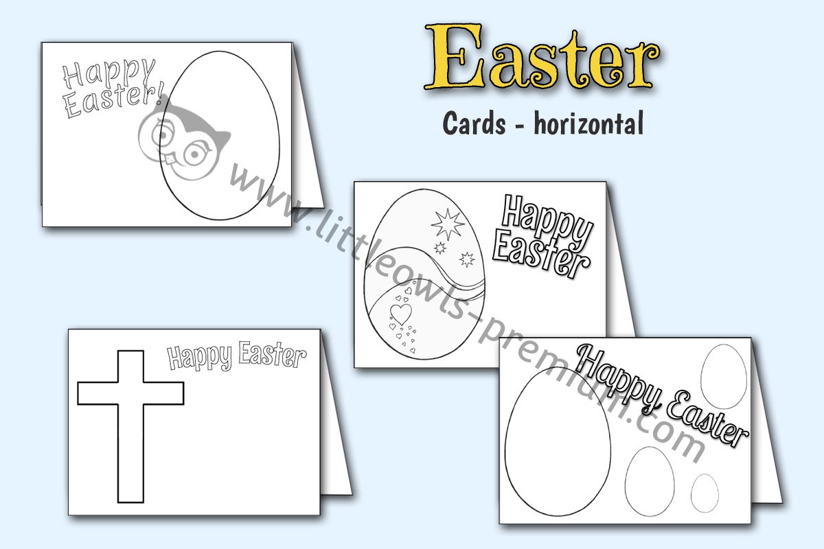 EASTER CARDS - HORIZONTAL