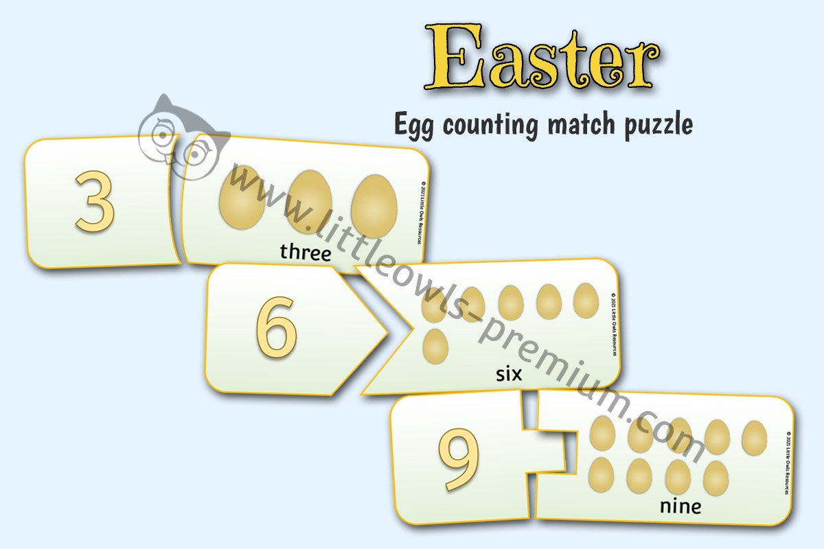 EGG COUNTING PUZZLES (1-10) 