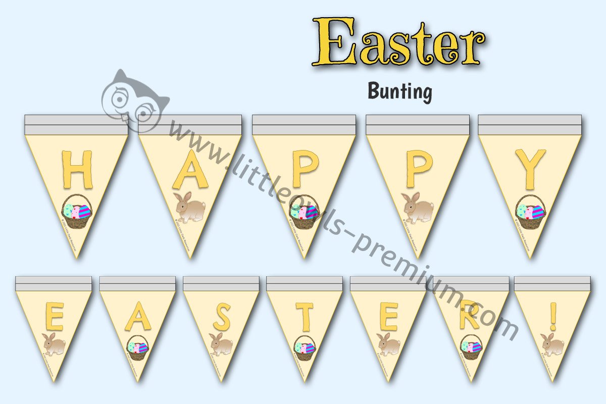 HAPPY EASTER! DISPLAY BUNTING