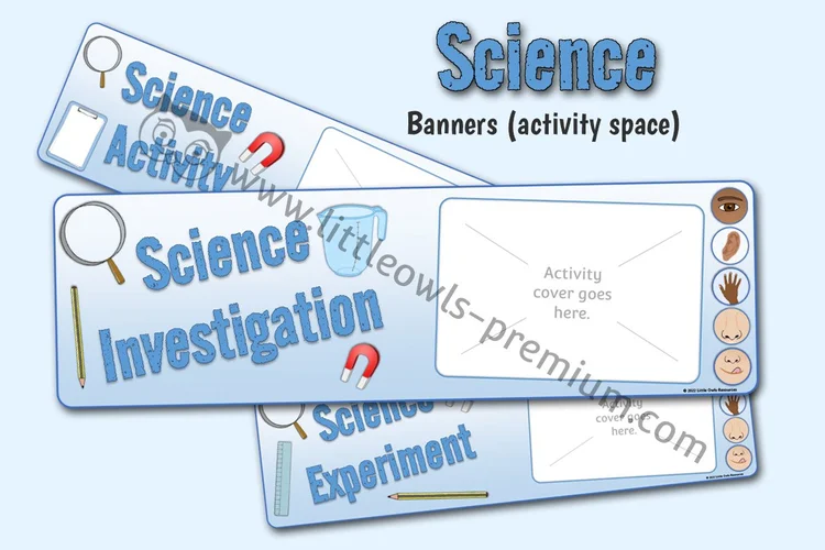 Science Banners with Activity-Poster Space — resource cover