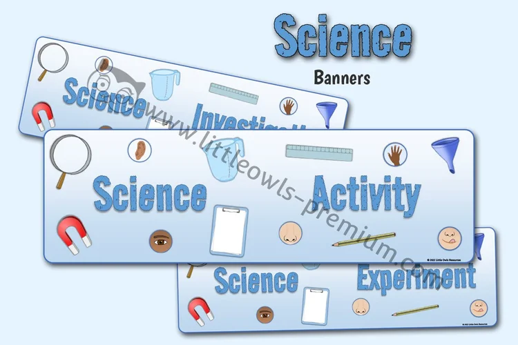 Science Display Banners — resource cover