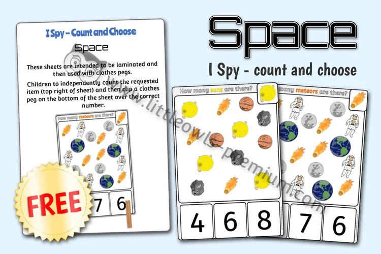 Free Space I Spy: Count & Choose cover