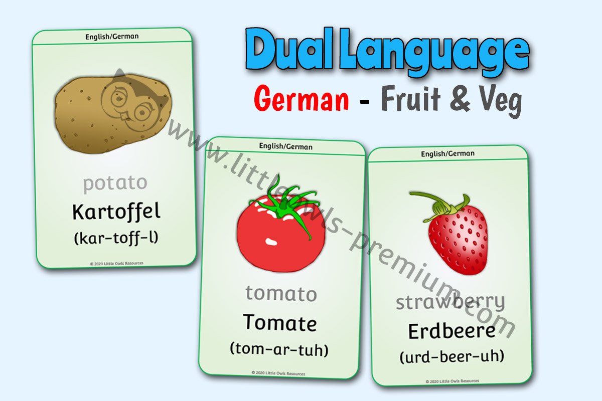 GERMAN - FRUIT & VEGETABLES