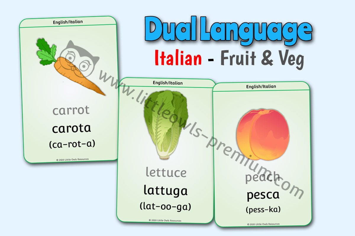 ITALIAN - FRUIT & VEGETABLES