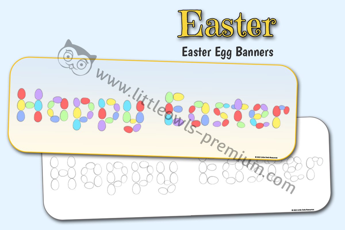 EASTER EGG 'HAPPY EASTER' BANNERS