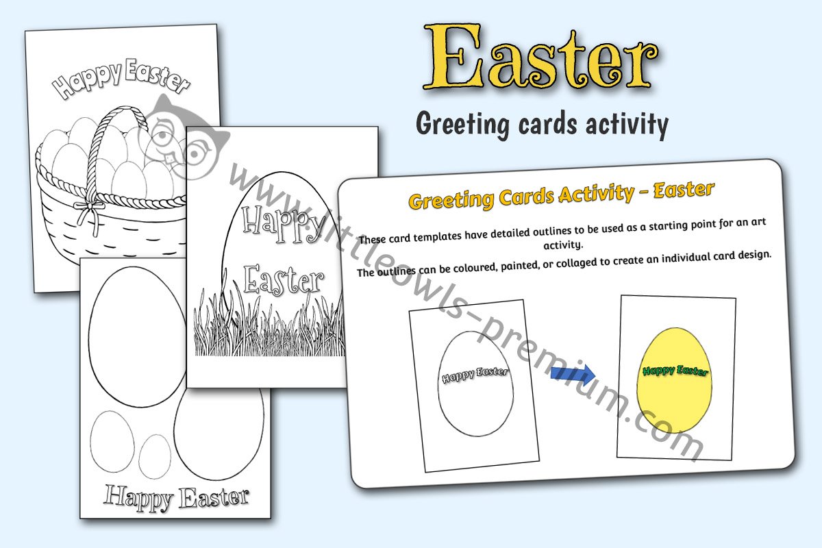 EASTER CARDS ACTIVITY