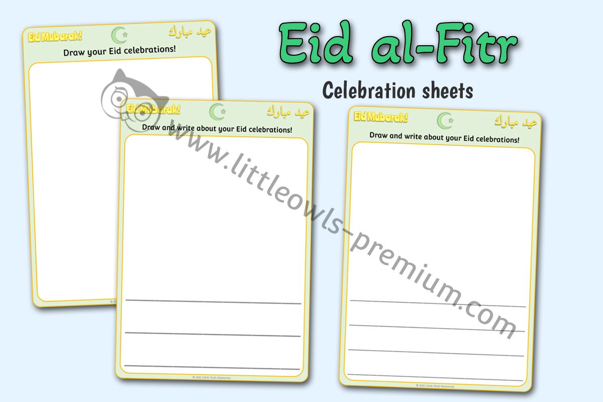 EID AL-FITR CELEBRATION RECOUNT SHEETS