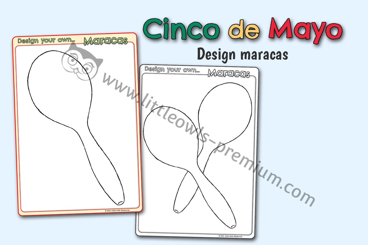 CINCO DE MAYO - Design Your Own Maracas (Multimat)