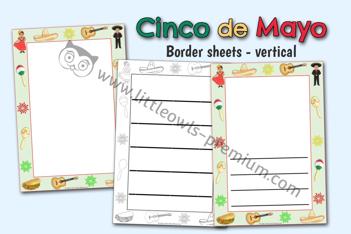 CINCO DE MAYO - Border Sheets - Vertical