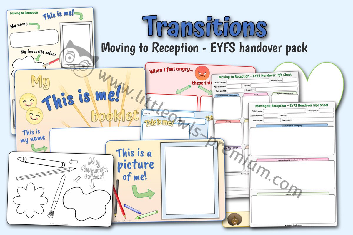 TRANSITIONS - Moving to Reception - EYFS Handover Pack