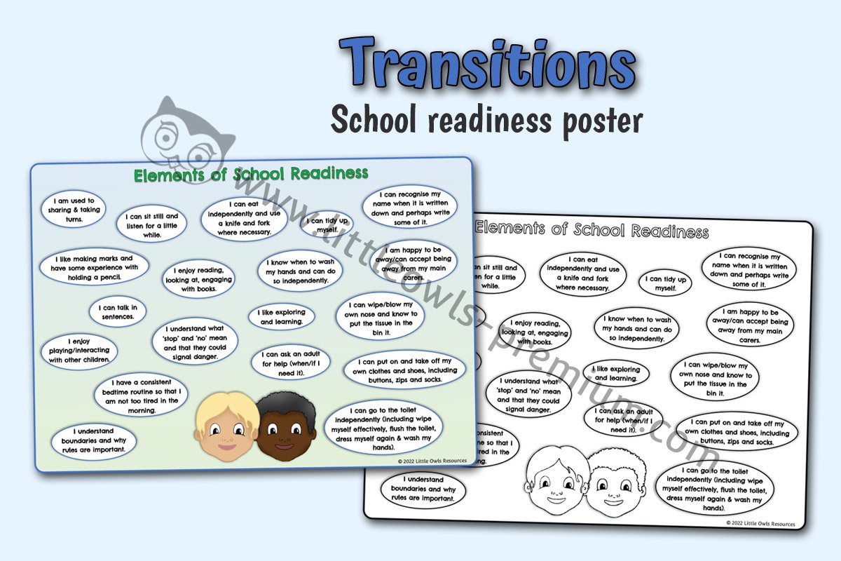TRANSITIONS - School Readiness Poster/Info Sheet