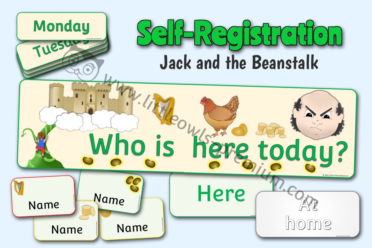 'JACK AND THE BEANSTALK' SELF REGISTRATION DISPLAY