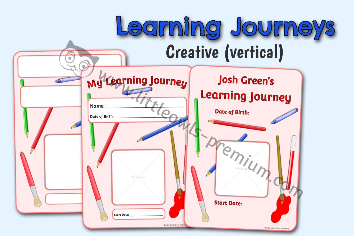 LEARNING JOURNEY COVERS - CREATIVE DESIGN - PORTRAIT